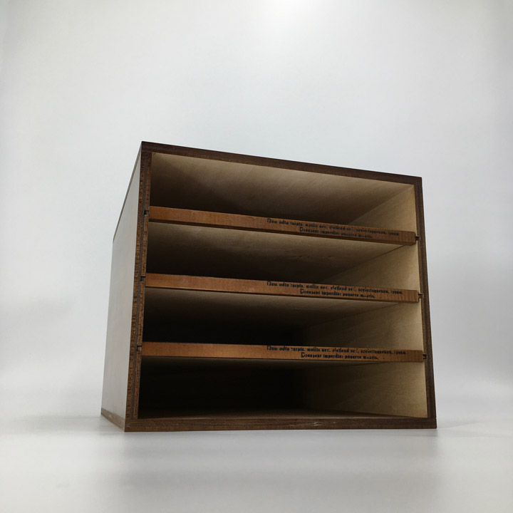 楽天市場】【書類ケース4段トレー 1419 NO.2】木製 アンティーク ミニ