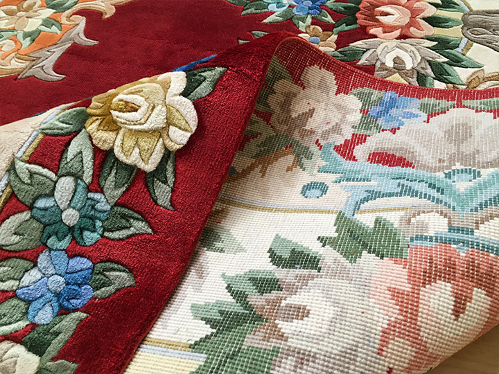 楽天市場】【中国段通 シルク 約6畳用 美術柄 32】絨毯(じゅうたん