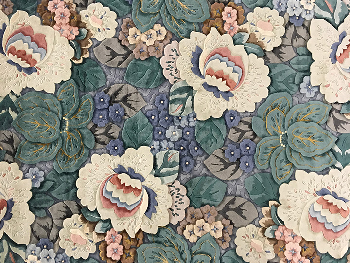 楽天市場】【中国段通 シルク 約3畳用】「花が咲く日」絨毯(じゅうたん