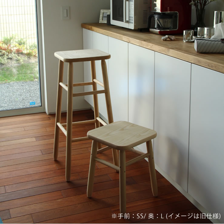 楽天市場】La Luz（ラルース）キッチンスツールLカウンターチェア