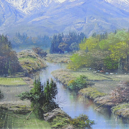 楽天市場】絵画 油絵 白馬岳 （佐田光） 送料無料 【海・山】【肉筆