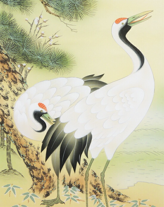 楽天市場】掛け軸 松竹梅鶴亀 (吉田瑞光) （掛軸小物なし） 送料無料