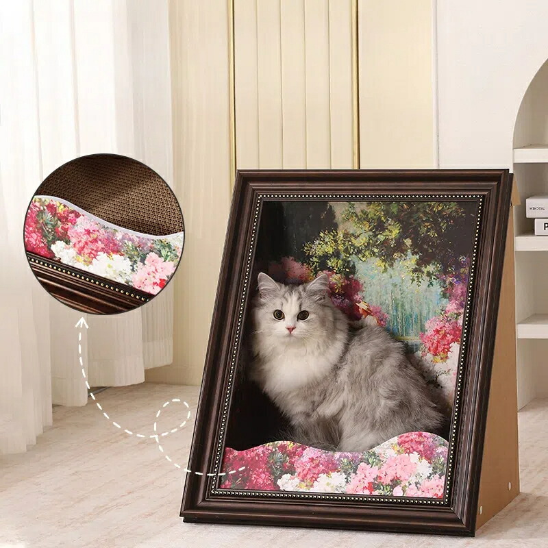 楽天市場】【スーパーSALE限定×10%OFF】【猫ベッド×爪とぎ】油絵風