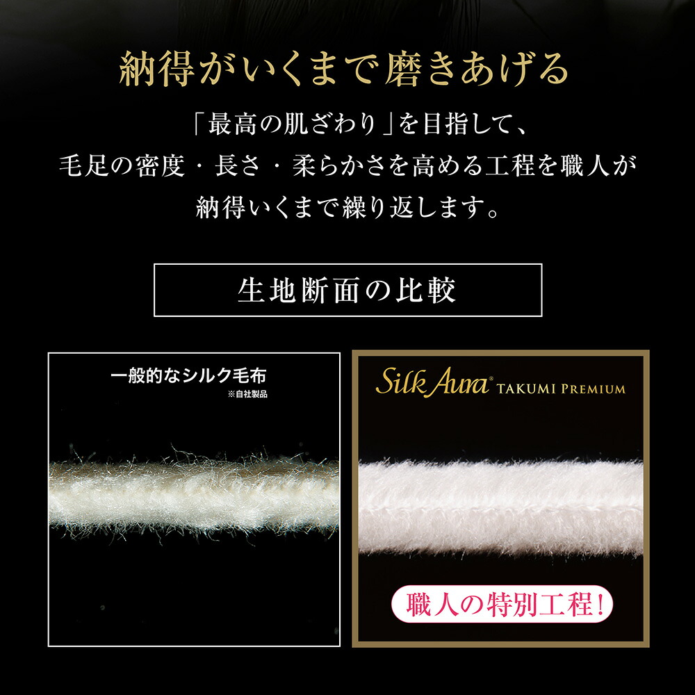 楽天市場】Silk Aura 匠 PREMIUM 掛け毛布 シルクオーラ [ 日本製
