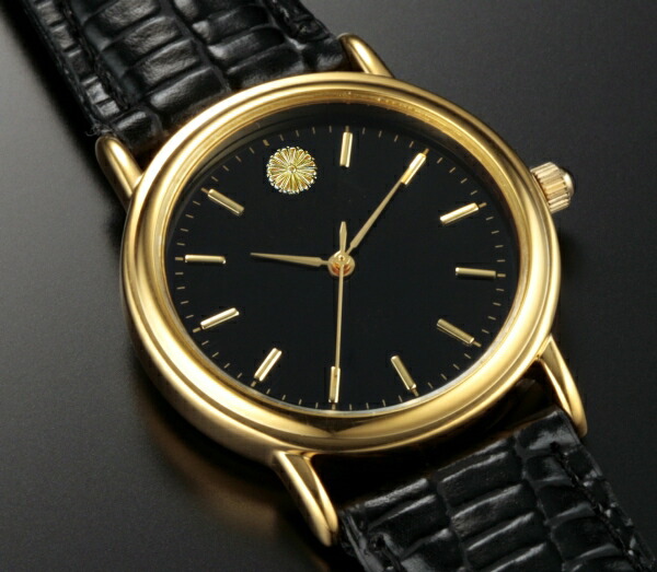 楽天市場】天皇陛下(上皇陛下)喜寿記念時計【菊紋腕時計】腕時計 皇室