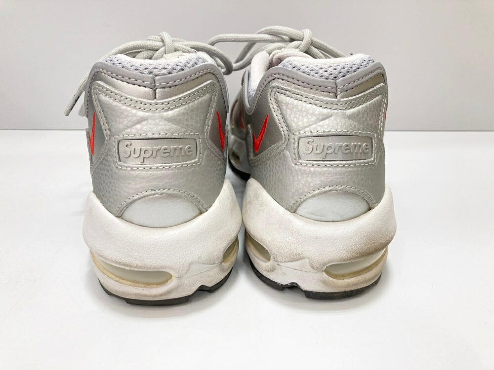 楽天市場】【中古】ナイキ NIKE × SUPREME AIR MAX 96/S METALLIC