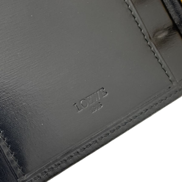 楽天市場】ロエベ 手帳カバー アナグラム レザー 革 ブラック 黒 LOEWE