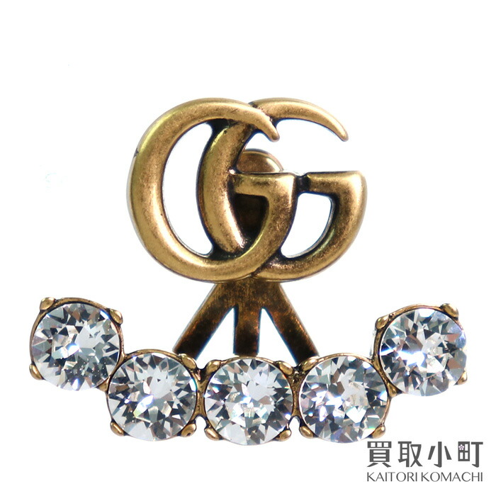 楽天市場】【美品】グッチ【GUCCI】 クリスタル ダブルG シングル