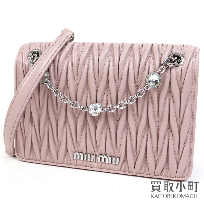 楽天市場】【新品同様】ミュウミュウ 【MIUMIU】マテラッセ ナッパ