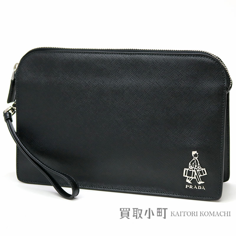 楽天市場】【美品】プラダ【PRADA】 サフィアーノ セカンドバッグ