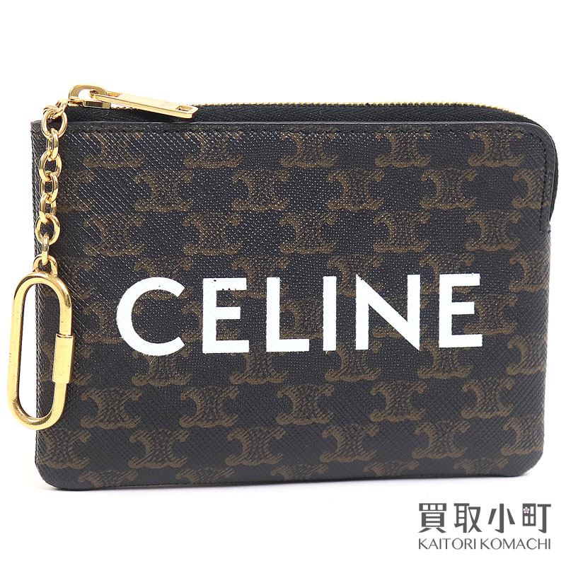 楽天市場】【美品】セリーヌ【CELINE】コイン＆カードポーチ キュイル