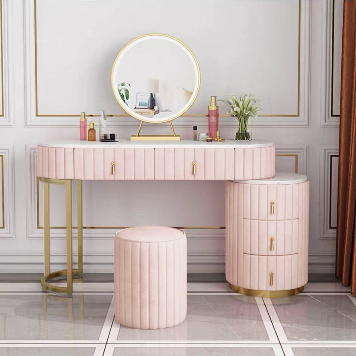 楽天市場】マラソン限定クーポン実施中 ドレッサー 北欧風 鏡台