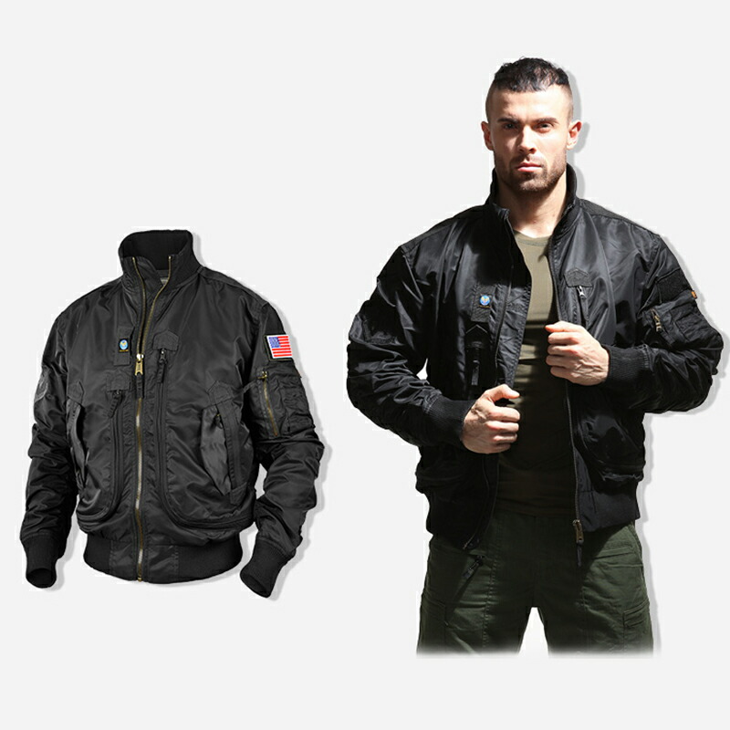 楽天市場】ミリタリージャケット メンズ おしゃれ MA-1 フライト