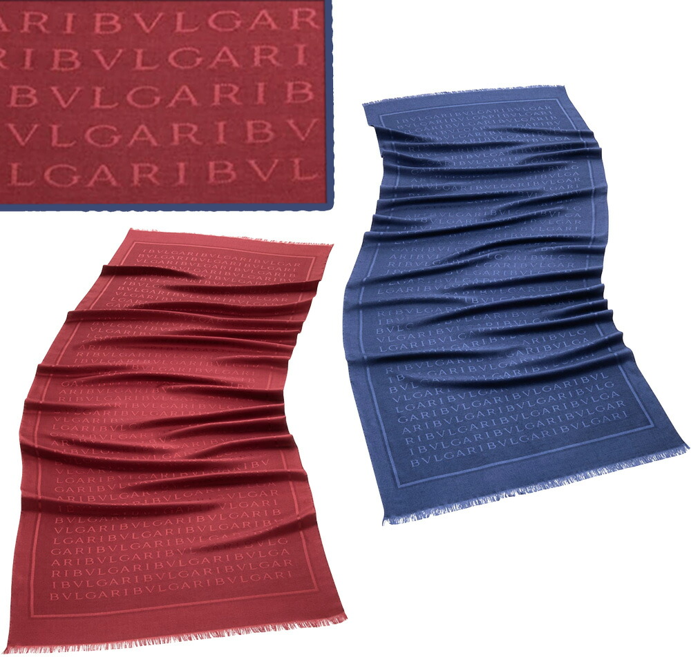 楽天市場】BVLGARI ブルガリ レッテレマキシロゴマフラーメンズ