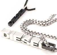 楽天市場】DIESEL ペンダントネックレスディーゼル 立体ロゴ パー