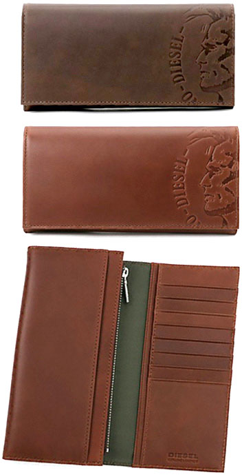 楽天市場】DIESEL ディーゼル メンズ小銭入れ付き二つ折り長財布