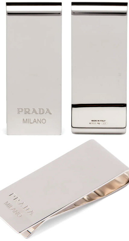 楽天市場】PRADA プラダ メンズスターリングシルバー925