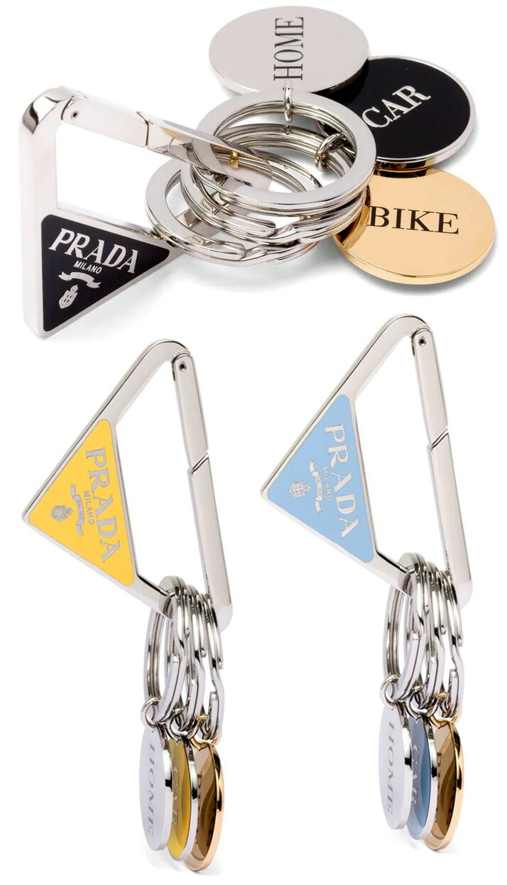 楽天市場】PRADA プラダ 三角ロゴプレートエナメルメタル