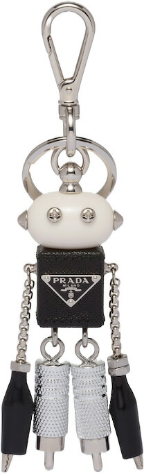 楽天市場】PRADA プラダ キーホルダーロゴ刻印カラビナフック