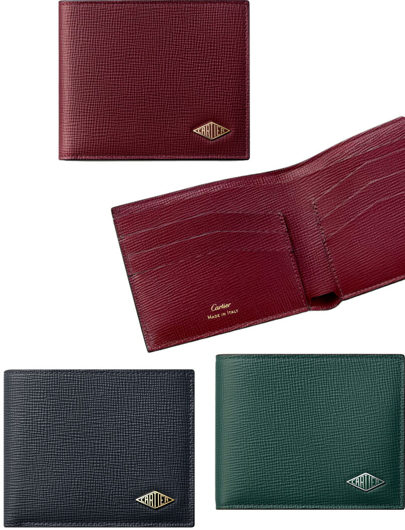 楽天市場】Cartier カルティエ メンズ二つ折り財布 エナメルロザンジュ