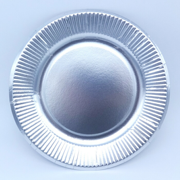 楽天市場】紙皿 シルバー 7号 18cm（100枚／2400枚） : 紙プラザ 楽天