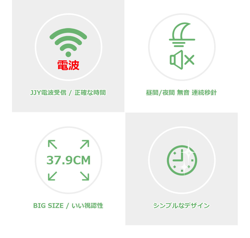 楽天市場】BIGサイズ 両面 電波掛け時計 manbo double face wall clock