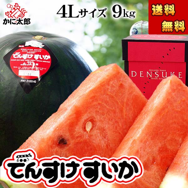 楽天市場】予約商品(送料無料) でんすけすいか 秀品 4L大型 9kg 黒い皮