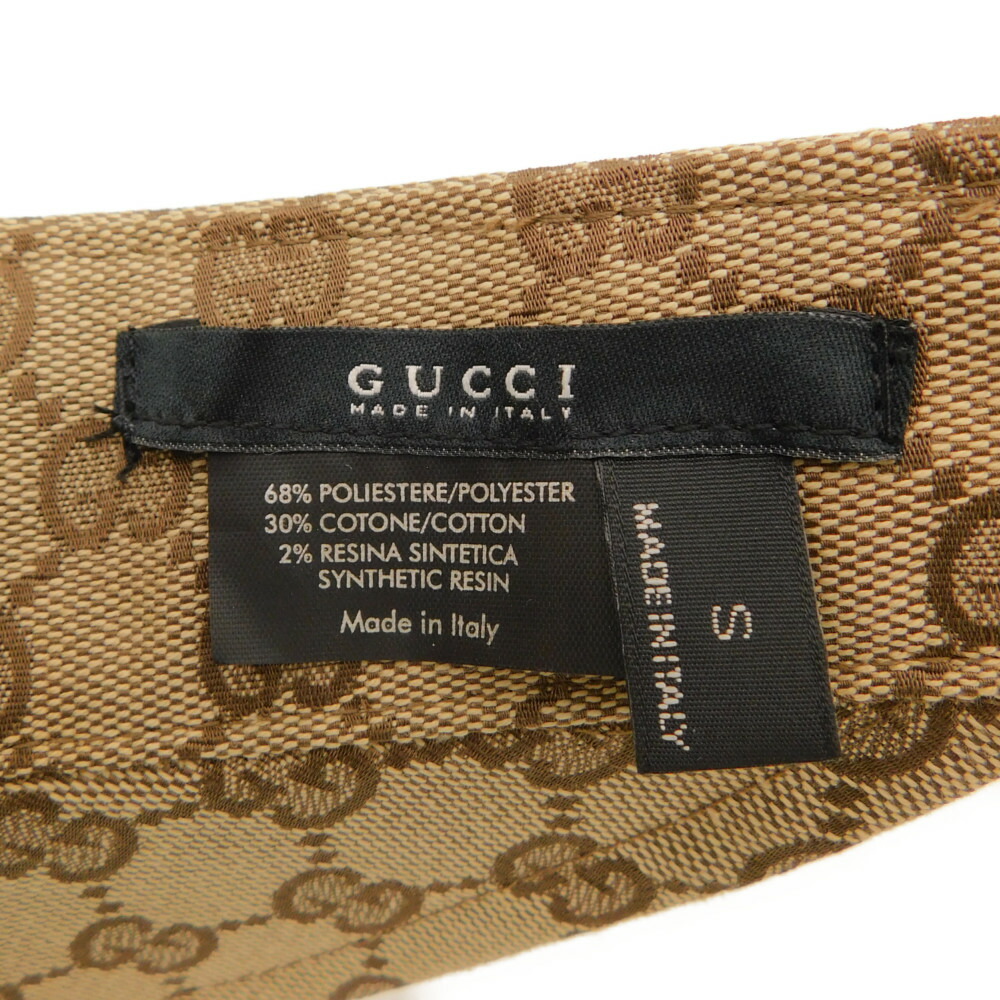 楽天市場】GUCCI グッチ キャンバス サンバイザー サイズS GG