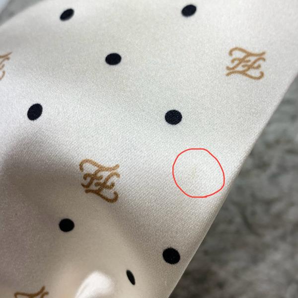 楽天市場】FENDI フェンディ バレッタ リボン シルク素材 ホワイト 白