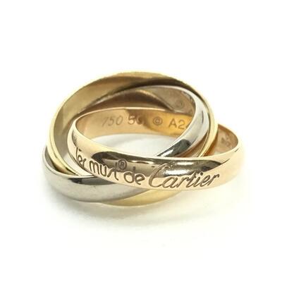 楽天市場】Cartier【カルティエ】トリニティリング K18 750刻印 約9.5