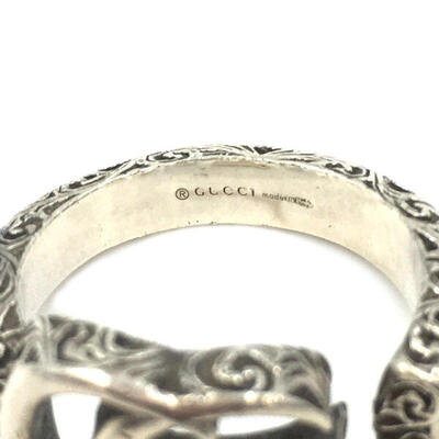 楽天市場】GUCCI グッチ アラベスク ダブルGリング 約：7.5号/11 約