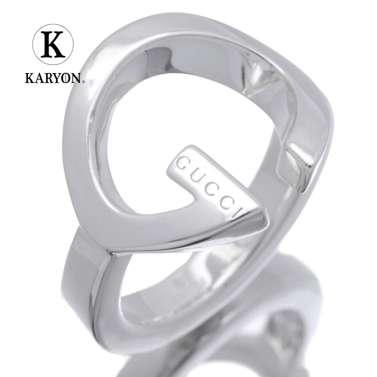 楽天市場】グッチ ダイアゴナル インターロッキングG リング シルバー