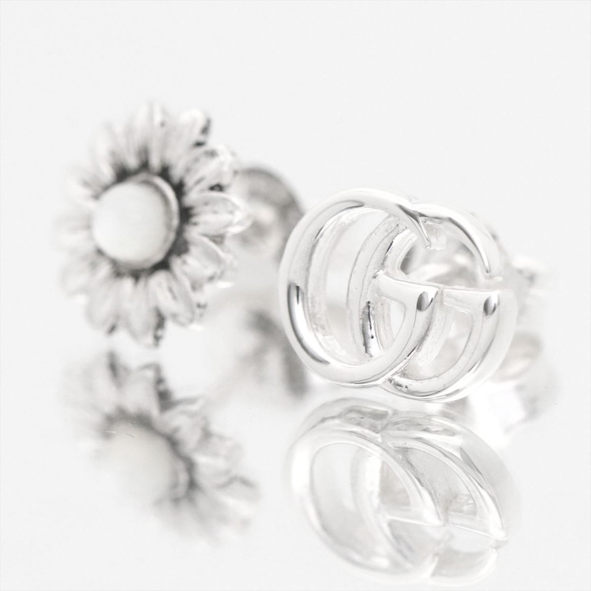 楽天市場】【ギフト品質】グッチ GUCCI フラワー スタッズ ピアス GG