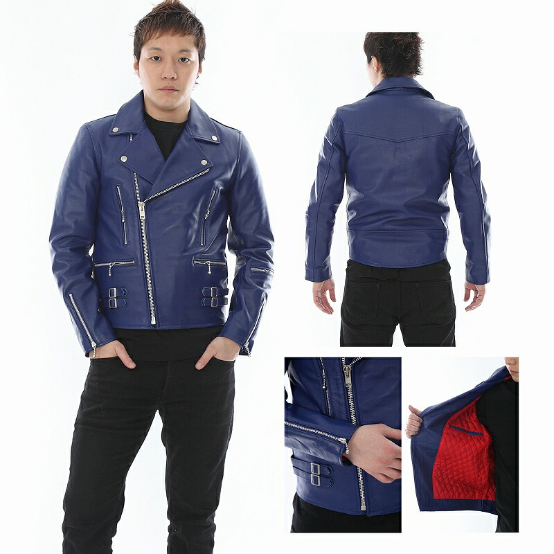 楽天市場】ライダースジャケット メンズ 本革 革ジャン 牛革 ダブル UK