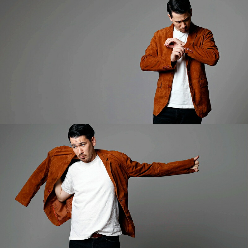 楽天市場】レザージャケット メンズ スウェード スエード 本革 ゴート