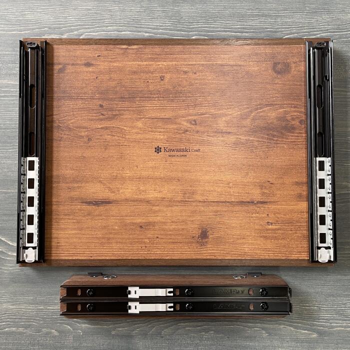 楽天市場】シェルフコンテナ 50タイプ専用 スライドレール式天板 木目