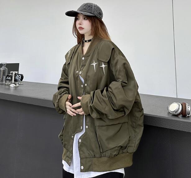 楽天市場】♪M-2XL展開♪星柄 スタジャン ベースボールジャケット 韓国