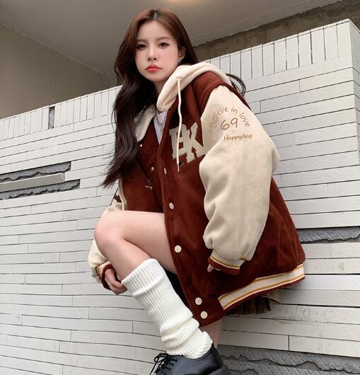 楽天市場】刺繍 ロゴ スタジャン ベースボールジャケット 韓国系