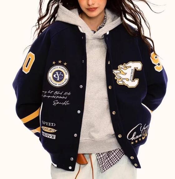 楽天市場】2色 ベースボールジャケット スタジャン スカジャン