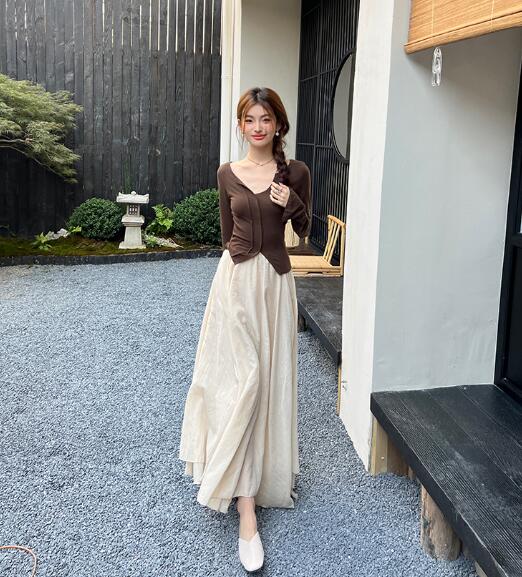 楽天市場】長袖 トップス カットソー Tシャツ Vネック セクシー