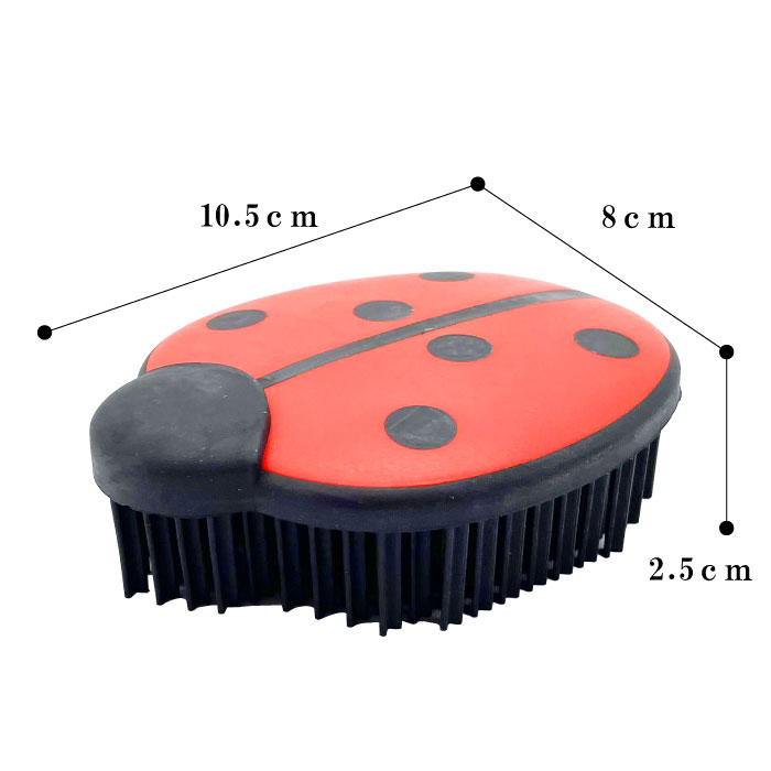 楽天市場】V7 スーパーブラシ カール てんとう虫 | ペットの抜け毛を