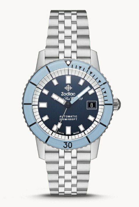 楽天市場】スイス製 ZODIAC ゾディアック Super Sea Wolf53 シーウルフ