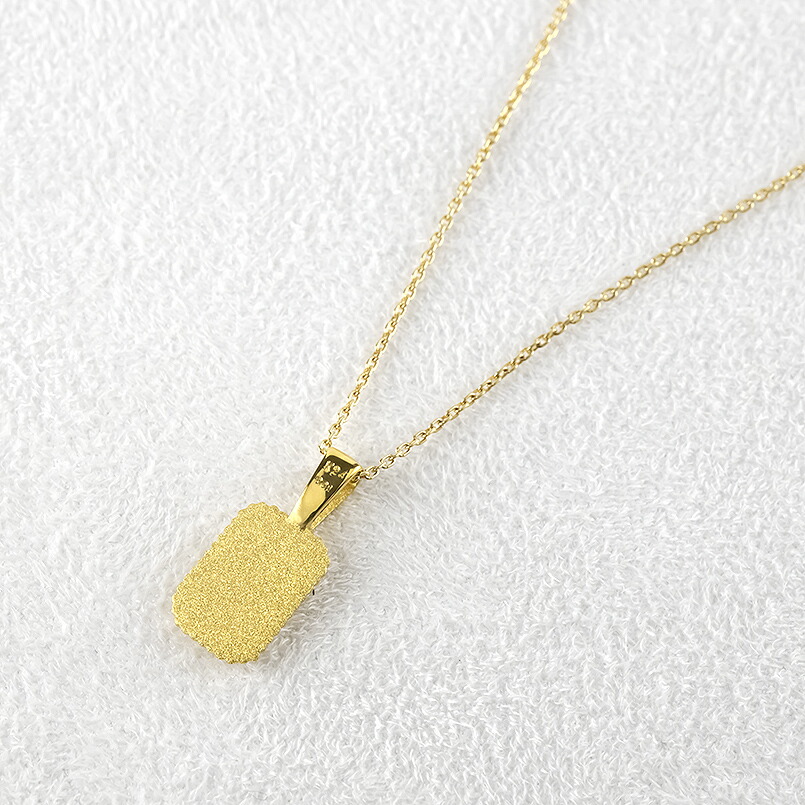 楽天市場】メンズ 24金 ネックレス トップ 純金 ダイヤモンド 金