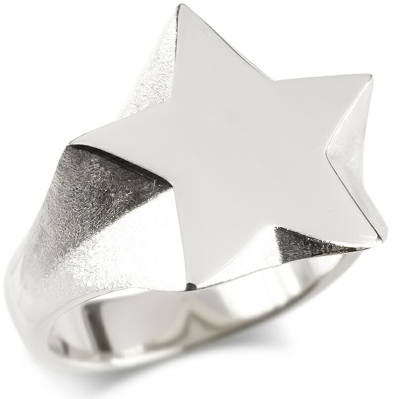 楽天市場】シルバー925 リング メンズ 印台 指輪 星 スター かっこいい