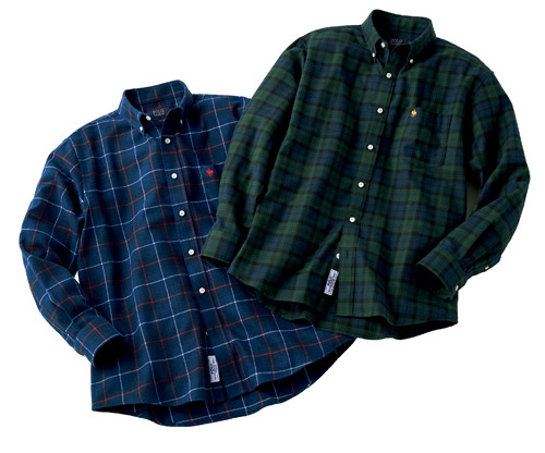 楽天市場】ボタンダウンシャツ 長袖 チェック柄 メンズ ポロ・ビー