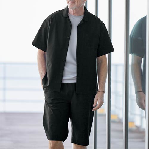 楽天市場】シアサッカー半袖シャツ＆ショーツセット 全2色