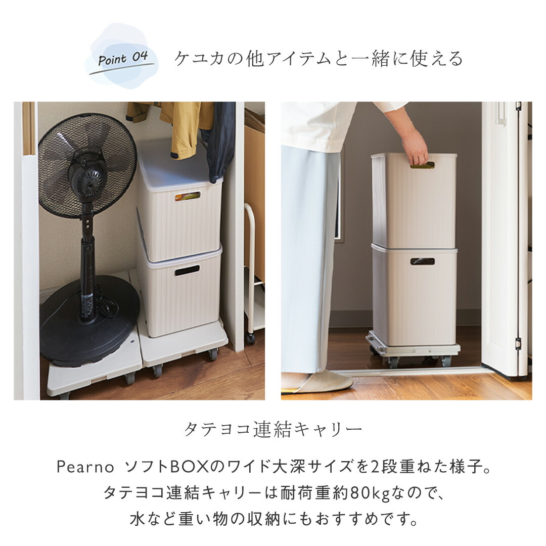 楽天市場】【KEYUCA公式店】ケユカ Pearno ソフトBOX 全7サイズ/フタ