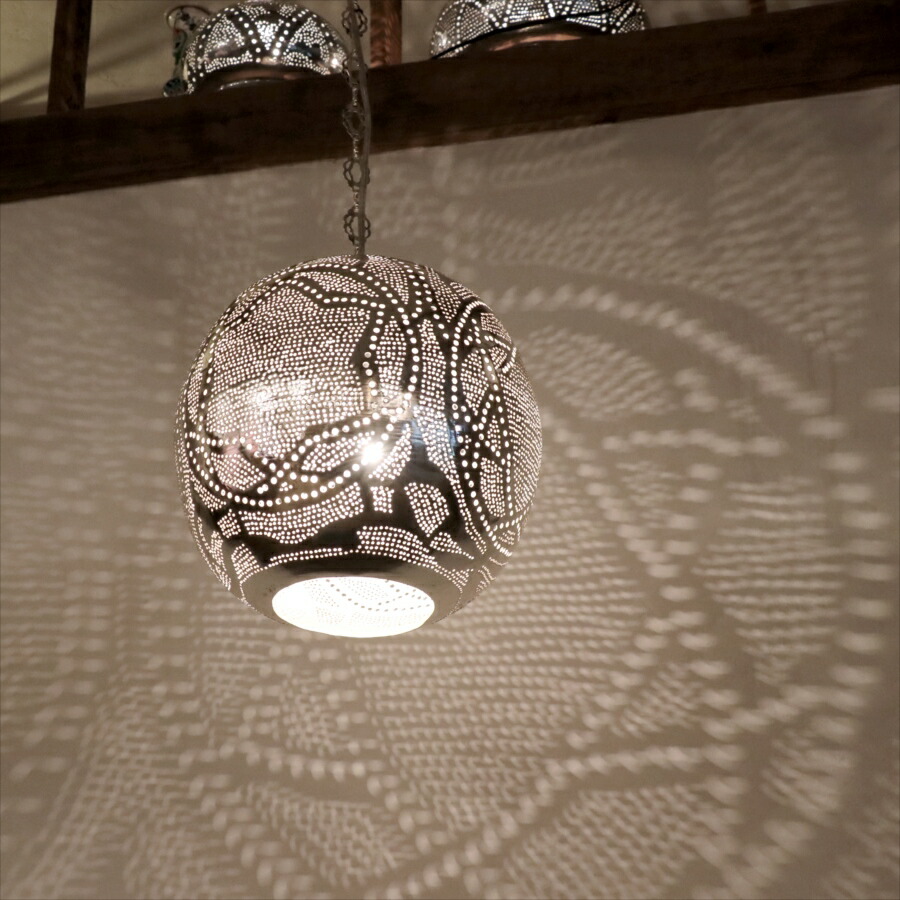 t*0様 モロッコランプ メタルシェード ペンダントライト シーリング