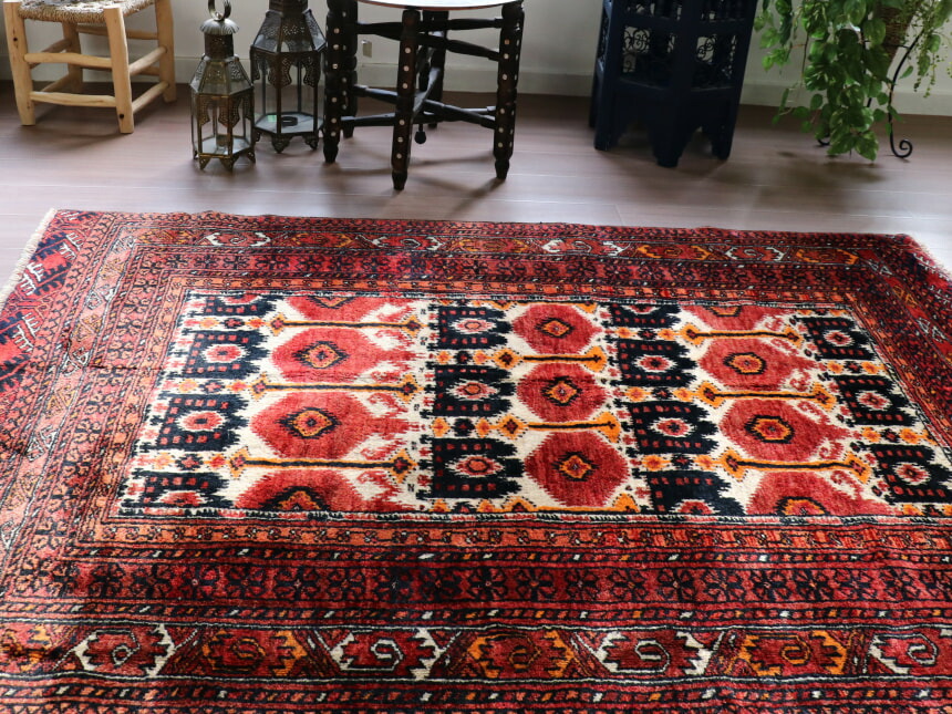 楽天市場】【50%OFFクーポン対象】部族絨毯 トライバルラグ トルクメン