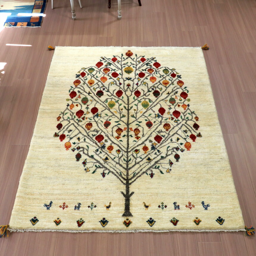 楽天市場】ギャッベ イラン製 カシュガイ族手織り 200×155cm